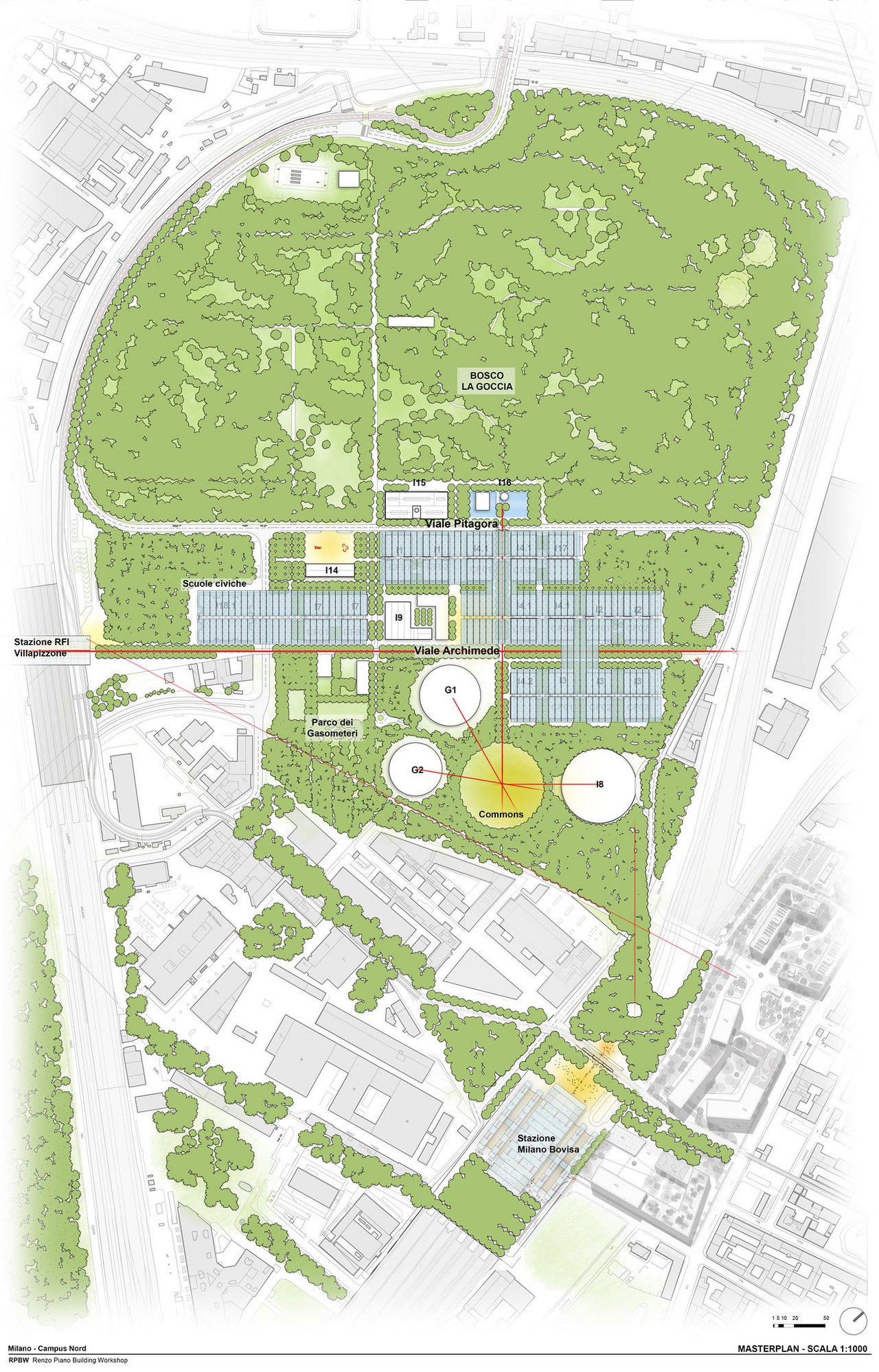 Masterplan dell'area Goccia in Bovisa class=